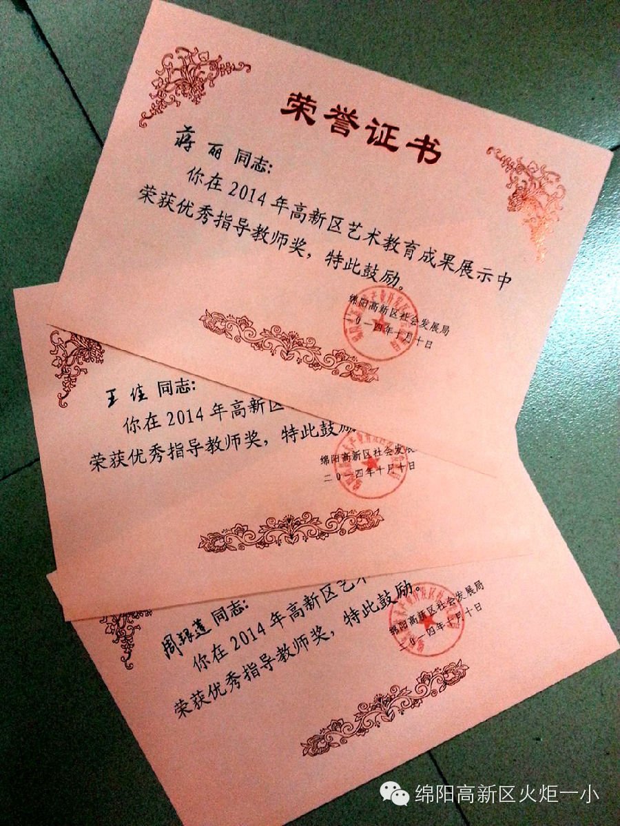 我校在高新区艺术教育成果展中喜获佳绩