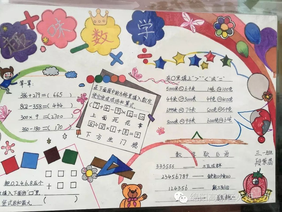 【竞赛节速递5】数学小报展评活动