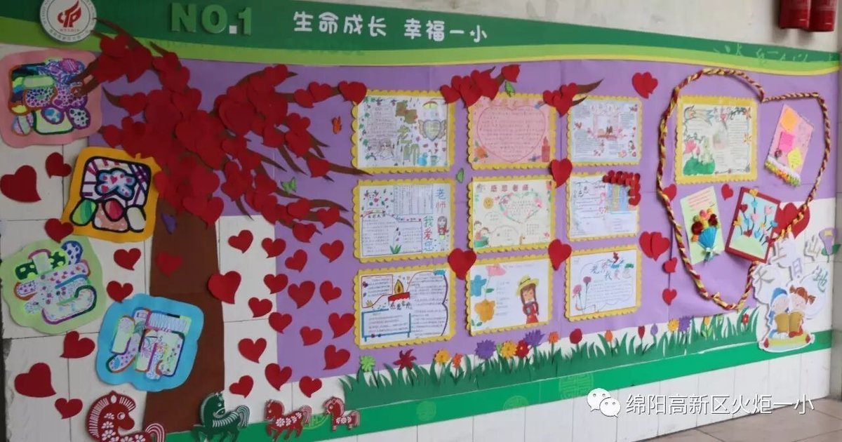 【班主任节速递4】班主任节之感恩主题室外墙