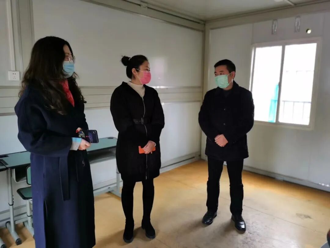 【火一动态】市区督查组督查视导我校疫情防控和开学准备工作