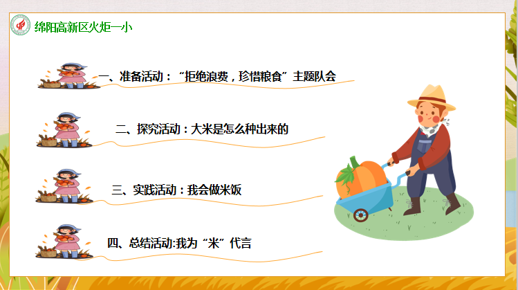 【火一动态】“粮食的世界TRI课程”探索与实践汇报 |火炬一小第二十五期教师论坛