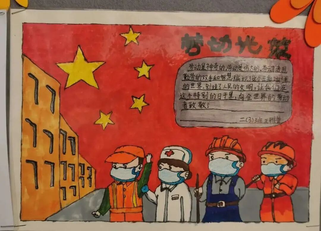火一·献礼建党百年|“学党史 敬劳模”班级主题室外墙展评