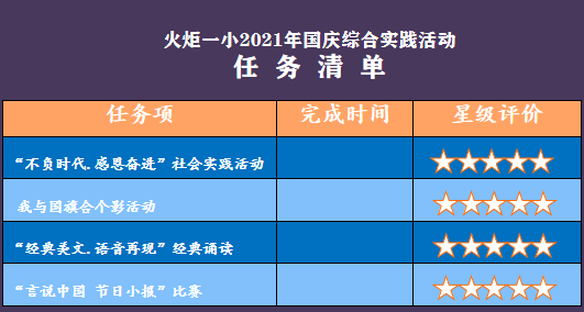 【火一动态】我爱您,我的国 |火炬一小2021年国庆综合实践活动