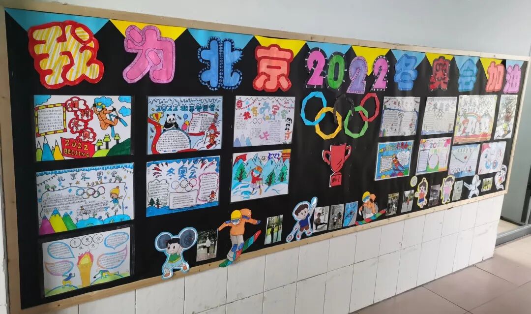 【火一体育节1】我为2022北京冬奥会加油 | 主题室外墙展评