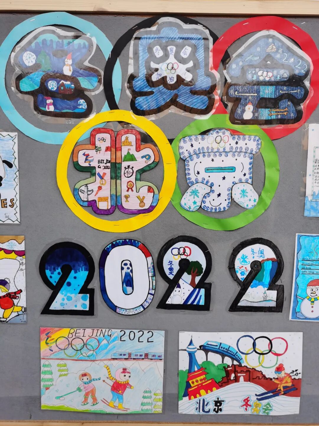 【火一体育节1】我为2022北京冬奥会加油 | 主题室外墙展评