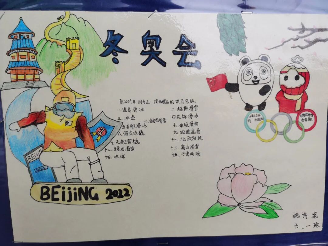 【火一体育节1】我为2022北京冬奥会加油 | 主题室外墙展评