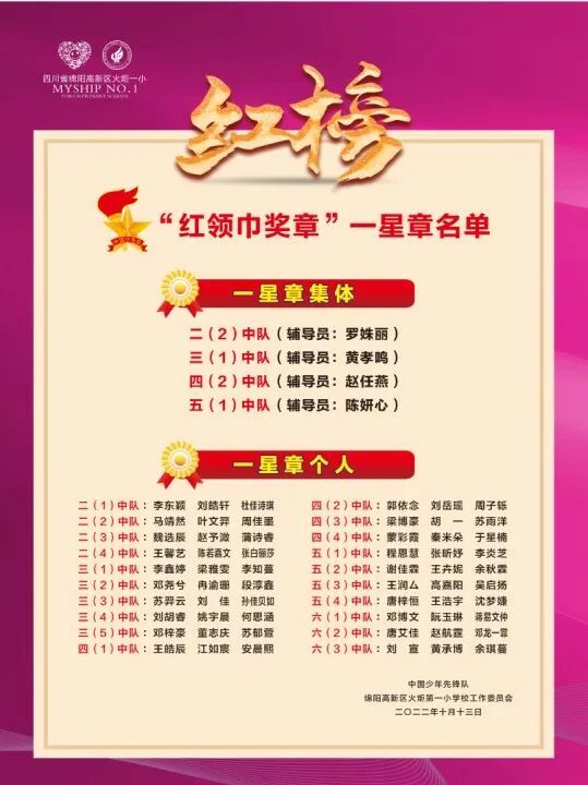 火一动态|喜迎党的二十大   争做好队员||建队日主题系列活动